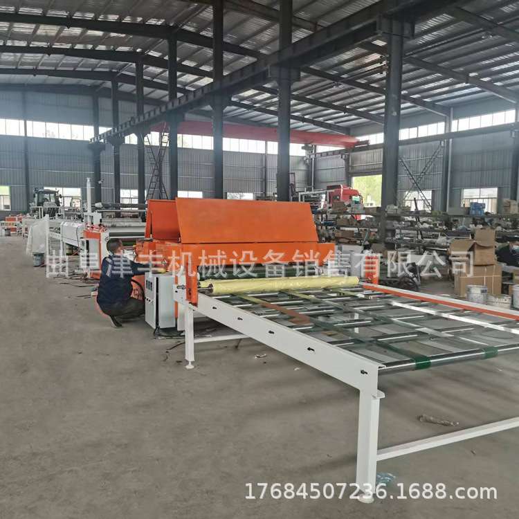 新型钢面镁质复合风管 酚醛玻镁板贴面机 防火排烟镀锌钢板平贴机