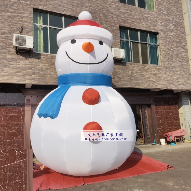 雪场游乐园充气雪人企鹅拱门