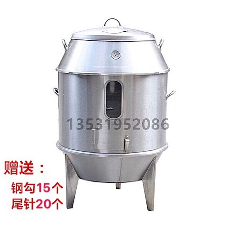 无磁全钢80双层玻璃窗不锈钢烤炉木炭烤鸭炉烧肉烤鸡 烧鹅炉 吊炉