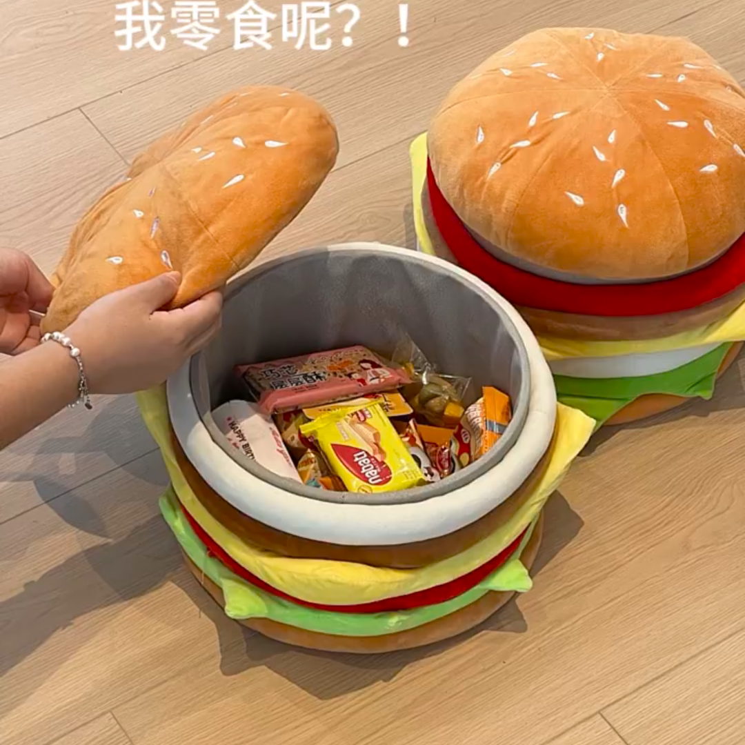 是超软的汉堡收纳的小凳子呀