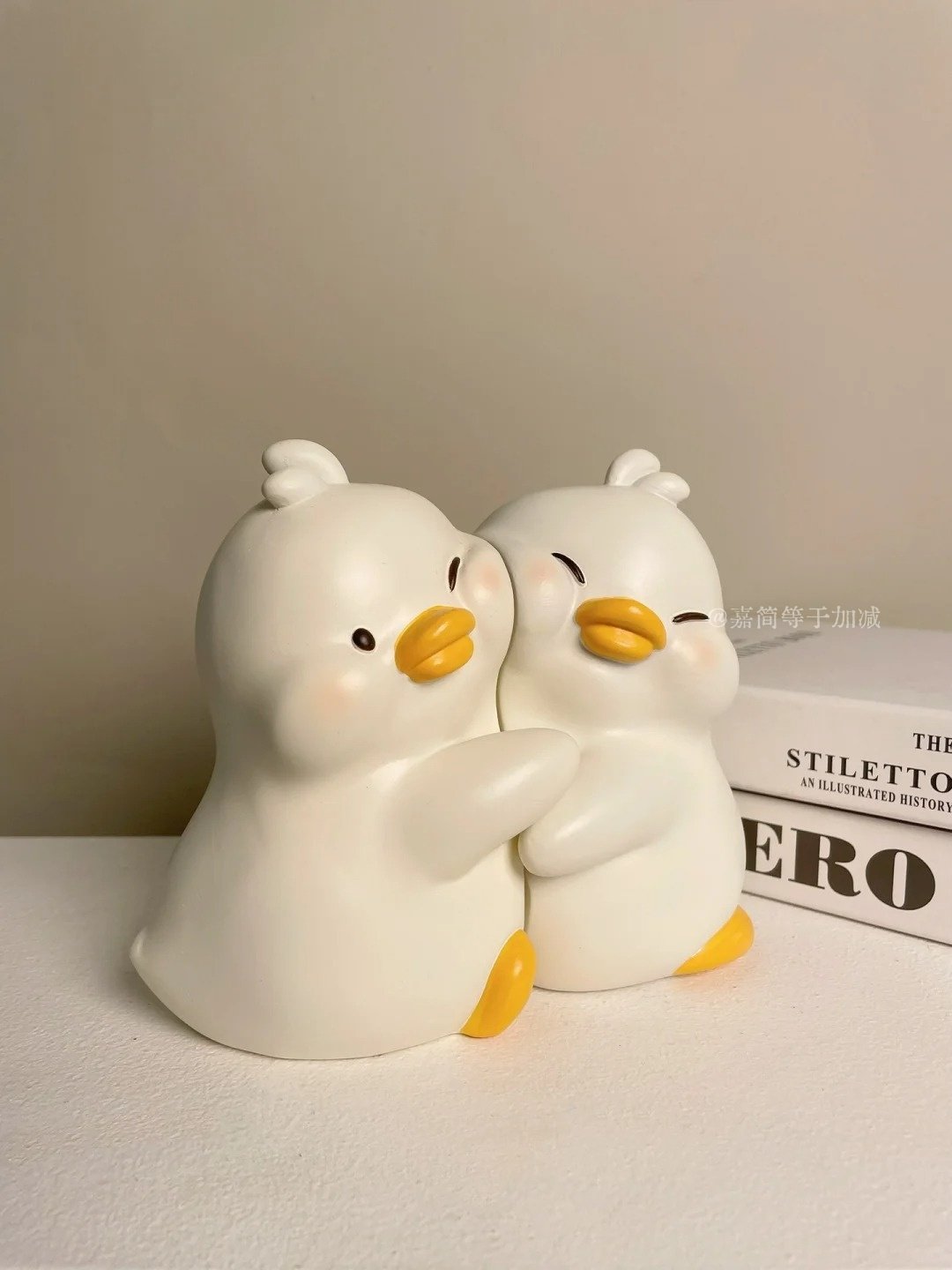 创意小黄鸭子卡通动物书档礼物家居书房桌面装饰摆件树脂书挡书立,家居饰品,装饰摆件,淘宝优惠券,粉丝福利购,淘宝优惠卷