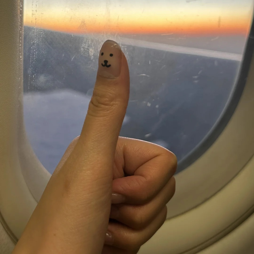 自嘲熊在给你点赞~美甲贴