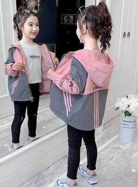 女童外套2021秋装新款春秋加厚