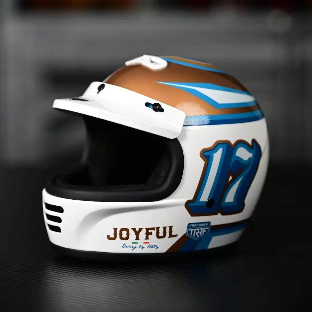 TRRF猫咪头盔迷你礼品盔摆件挂件摩托车头盔宠物猫狗专用安全帽子