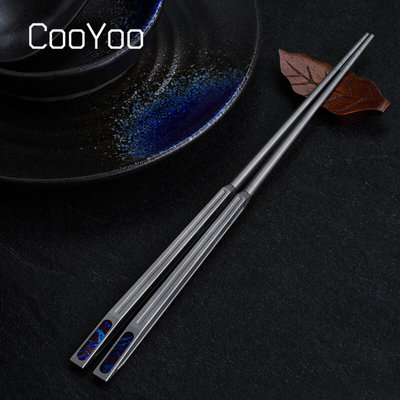 CooYoo酷友 CH2钛合金便携筷子 钛马金属筷EDC高端餐具收藏限量版