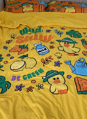 蓓莎bursa空调被男生女生可爱卡通四季夏凉被冷气被 可机洗被子