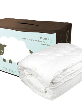 HK进口Bursa正品100%纯羊毛冬被代购保暖过年结婚送礼双人南北方