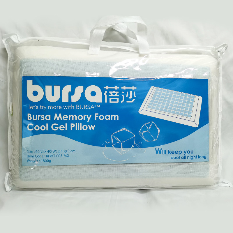 bursa太空啫喱枕舒壓護頸枕头雙面設計冬暖夏涼防蟎抗菌功能单1个