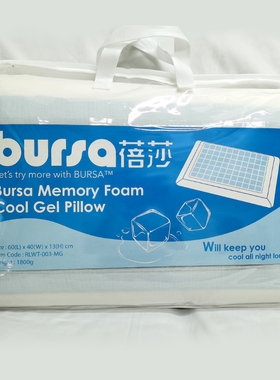 Bursa太空啫喱枕舒壓護頸枕头雙面設計冬暖夏涼防蟎抗菌功能单1个