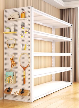 家用仓库货架钢制多层置物架阳台落地置物架地下室超市杂物收纳层