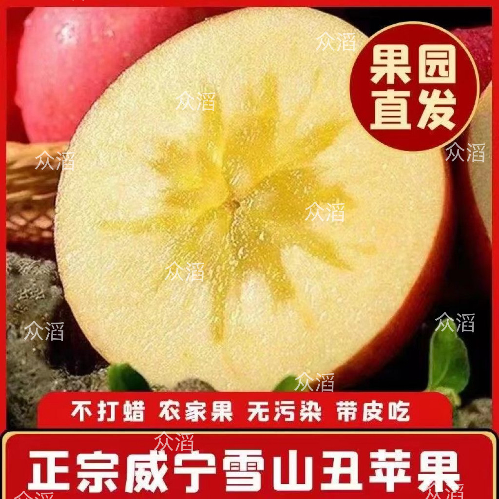 威宁苹果贵州冰糖心脆甜丑苹果图片