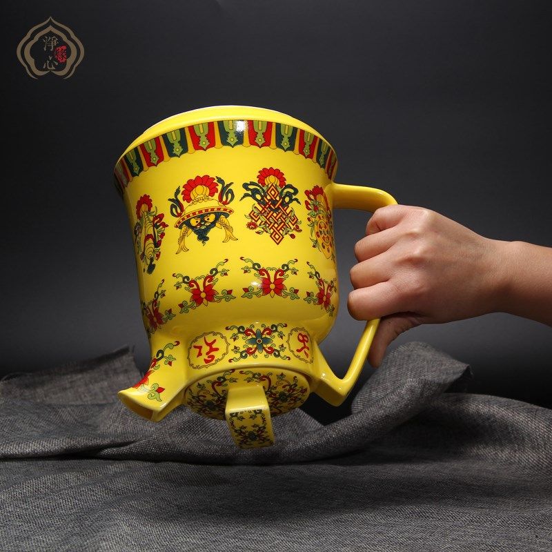 藏式八吉祥茶壶冲茶壶敬水壶餐具酥油茶具西藏民族Y特色陶瓷包邮,餐饮具,茶壶,淘宝优惠券,粉丝福利购,淘宝优惠卷