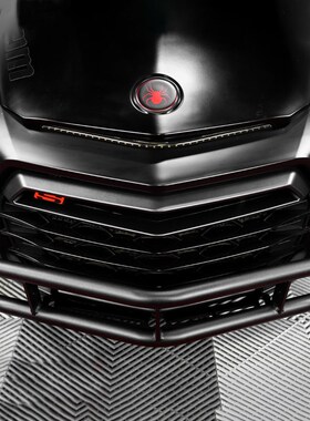 SpyderExtras庞巴迪Fw3 F3S加装前部护杠可装辅助灯前保险杠 黑色