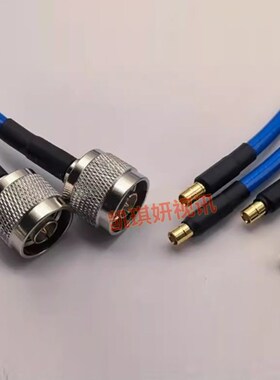 MCX母转bN公蓝色RG142射频工业级馈线 MCX-K/N-J高频双屏蔽50-3线
