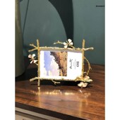 相框摆台4 1s0寸轻奢欧式 创意金属结婚照片框样板房桌面厂