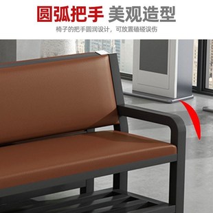 软包沙发靠背皮椅健身房球场休息区长条椅L理发店等候椅靠背长凳