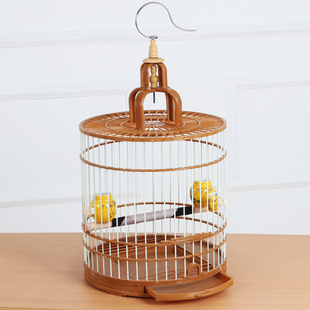 现货画眉塑钢圆笼画眉笼圆u笼画眉笼塑钢鸟笼蜡嘴笼洗澡笼塑料澡