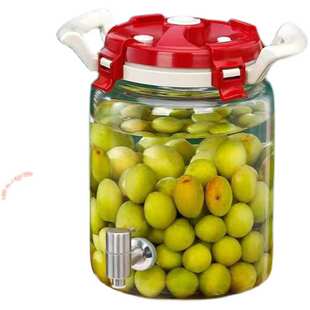 红茶菌专用发酵瓶 酵素玻璃v瓶 高档空瓶子 透气专用 高硼硅耐高