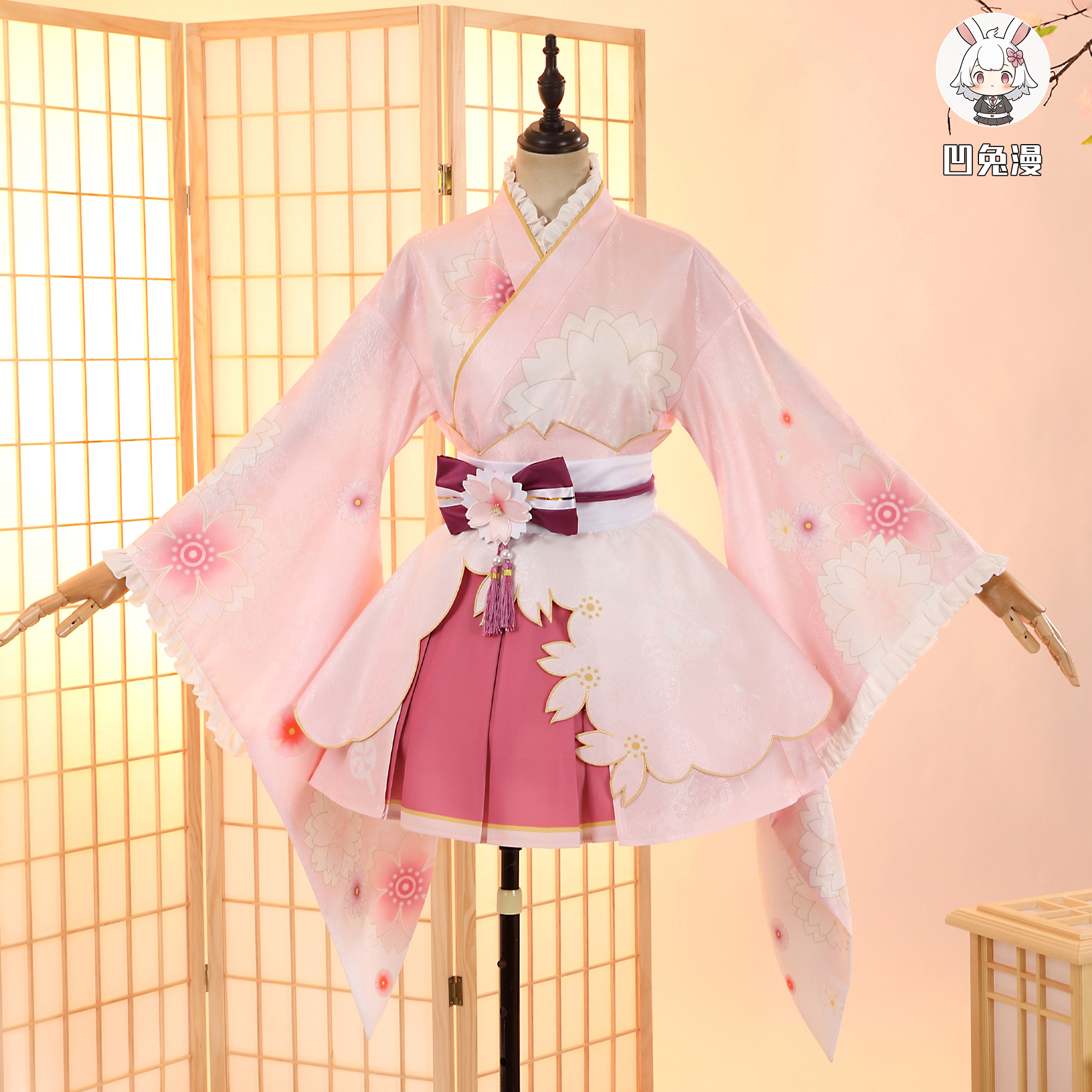 凹兔漫尾款LoveLive樱花和服cos服动漫服装二次元aqours水团cos服