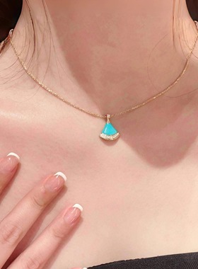 尚美铂爵18K金女扇子项链