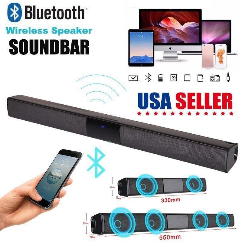 BEESCLOVER Soundbapr Subwoofer Speaker-System Bluetooth Home