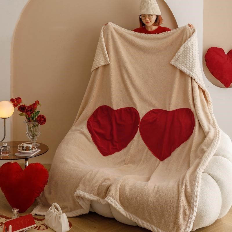 办公室午睡抱枕毯子二合一抱枕被子加厚婚L庆抱枕沙发客厅冬季毛,居家布艺,抱枕被,淘宝优惠券,粉丝福利购,淘宝优惠卷