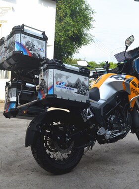 适用于赛科龙RX401/RX3S RX600铝合金三箱快拆边W箱尾箱配件靠背