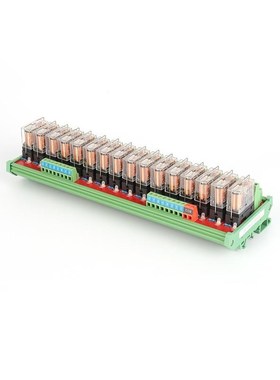 适配16路适用欧姆龙继电器模块继电器PBLC放大板模块JR-16L2/24VD