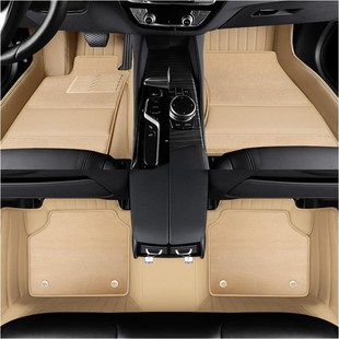 适用于保时捷卡宴coupe帕t拉梅拉720macan911全包围牛皮真皮脚垫