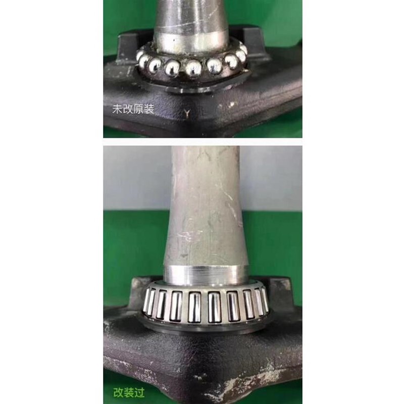 适用贝纳利银刃250 BJ250T 改装前轮后轮轴承 T转向方向柱波盘压