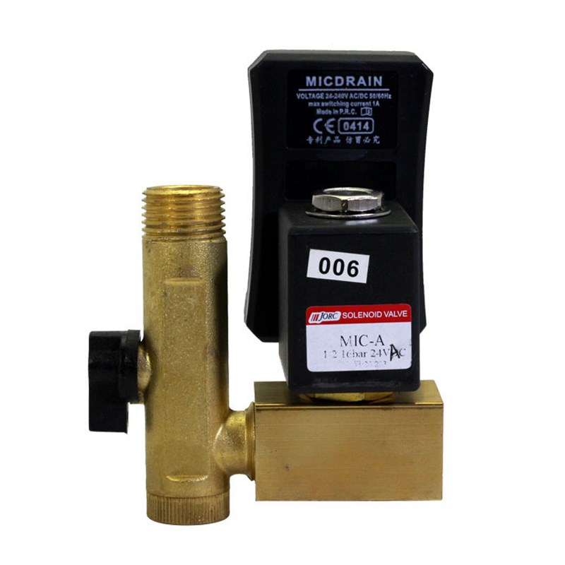电子定时排水阀自l动空r压机排水器 220V4分全铜自动排水器