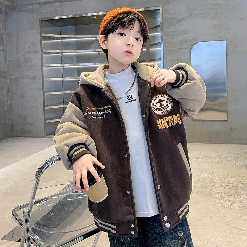 儿童装男童棒球服外套春秋冬款2025新款春装男孩痞帅春季中大童潮