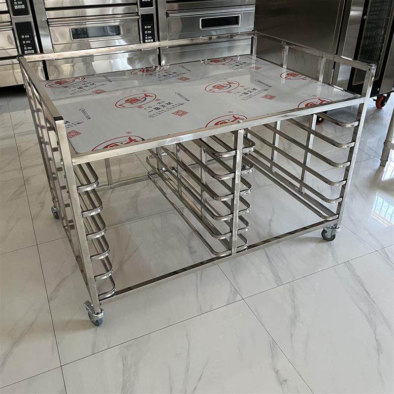 商用烤盘推车架 托盘置物架食品晾晒架 24盘烤箱层架可移动