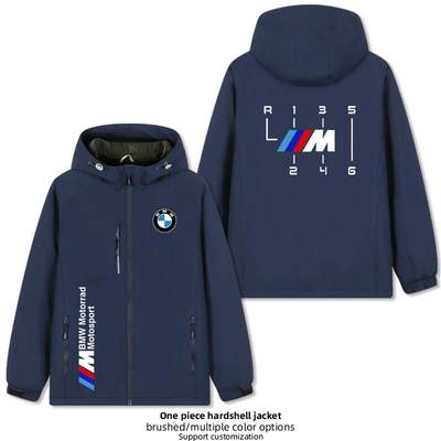 BMW宝马MPower冲锋衣外套男装定制汽车4S店加绒冬衣服夹克工作服