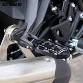 适用贝纳利dTRK251金鹏TRK502X改装 后座后脚踏板加大防滑脚踏踩板