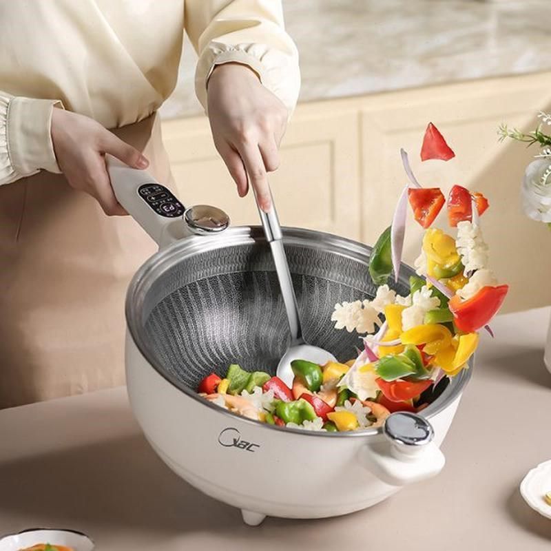 微压多功能电炒锅一体不粘锅家用炒菜不J锈钢无涂层多用宿舍电炒,厨房电器,电炒锅,淘宝优惠券,粉丝福利购,淘宝优惠卷