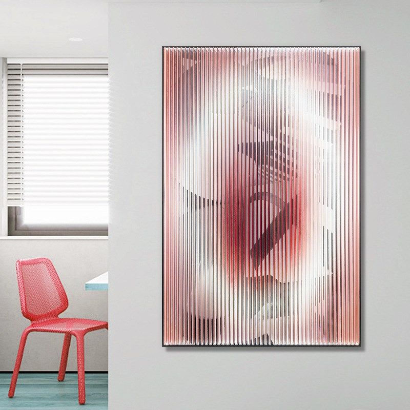 创意设计亚克力立体装饰画现代轻B奢客厅装置画卧室软装样板房挂