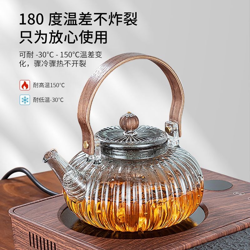 一体茶盘小茶台功夫茶具套装家用A全自动烧水壶煮茶壶玻璃茶器整
