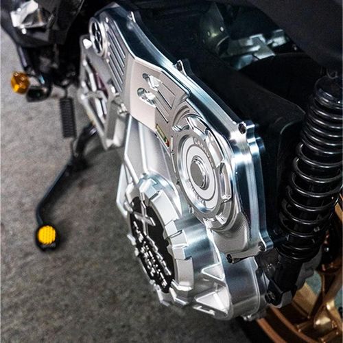 适用雅马哈XMAX300 改装铝合B金空滤盖电镀空滤罩空滤外壳保护配