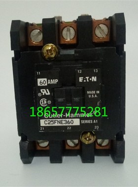CUTLER-HAMMER 卡特勒锤 压缩机 空调E 接触器 C25FNE360 24VAC
