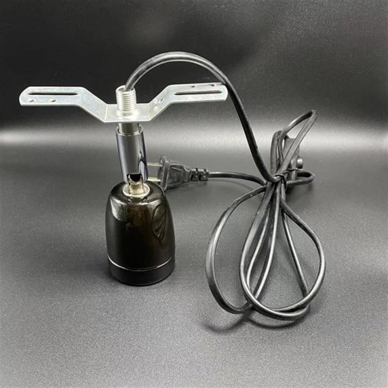 宠物陶瓷灯头灯座DIY万向旋转灯架带线 爬虫陆龟养U殖箱保温灯座