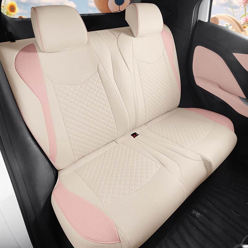 比亚迪海鸥汽车座套四季通用全包围亚K麻布艺透气座垫座椅套垫