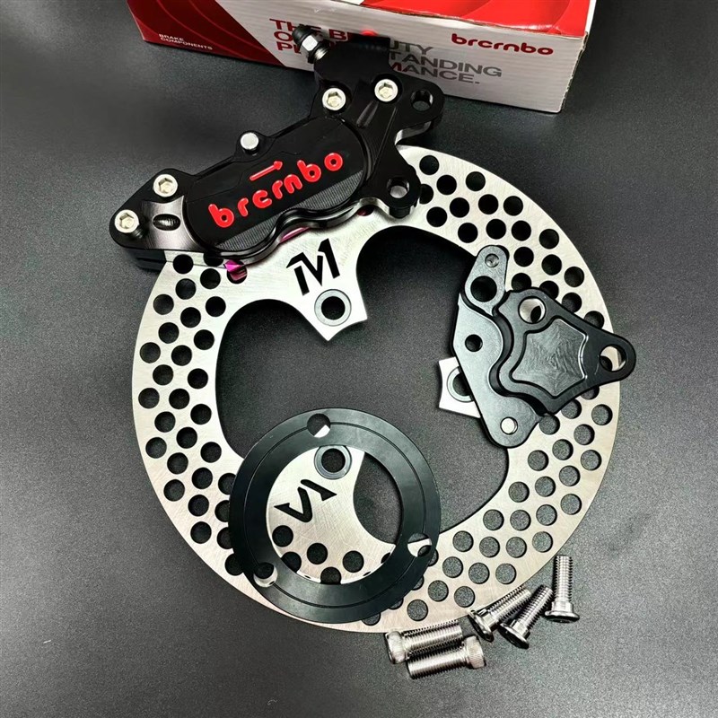 国产CNC大鲍鱼卡钳小牛9v号小龟鬼火法斯特改装前后刹车卡钳套装