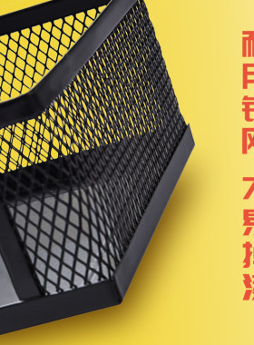 热销递乐金属笔筒圆形三格四格七B格九格多功能组合时尚简约创意