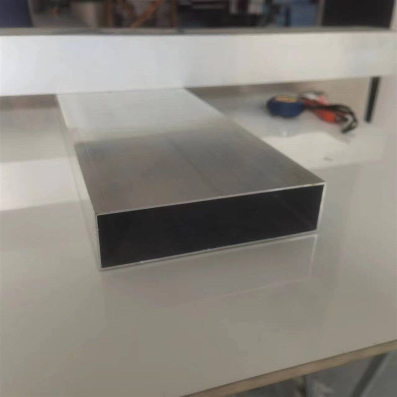 热销铝合金方f管铝方通200*50可定制烤漆木纹铝合金扁管铝型材