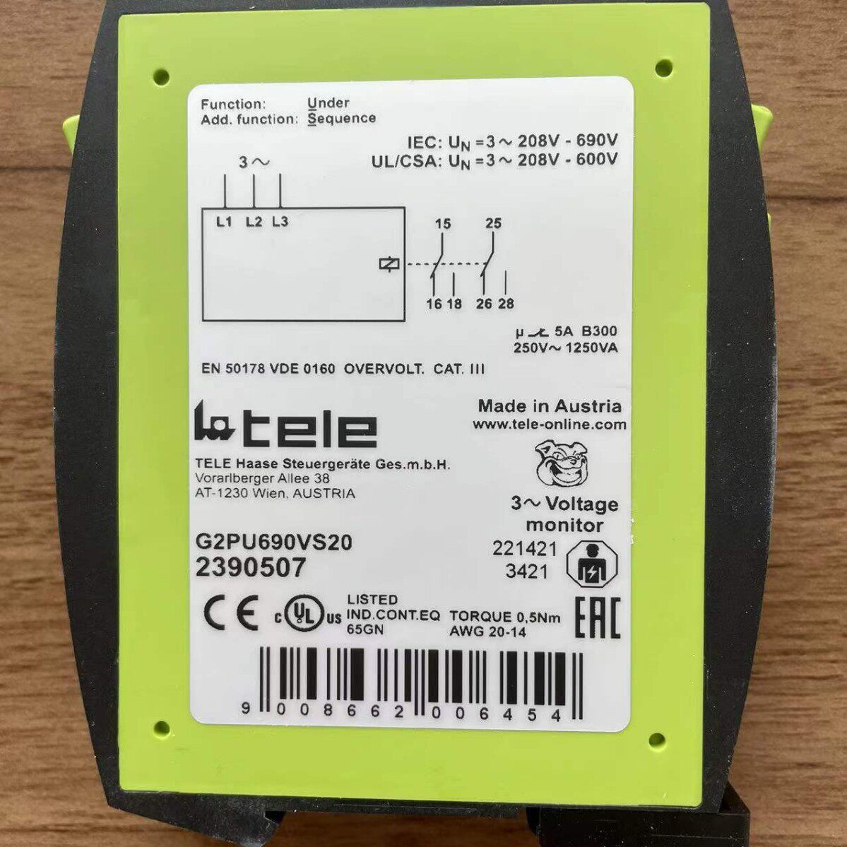 供应奥地利TELE继电器模块135300 K3ZS20 12-240V AC/DC