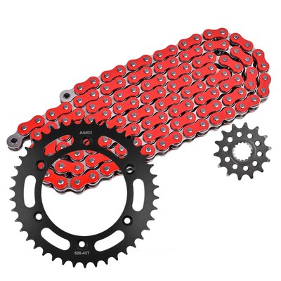 适配KTM 125 200改装大小A齿链轮大小飞牙盘链条套链三件套配件