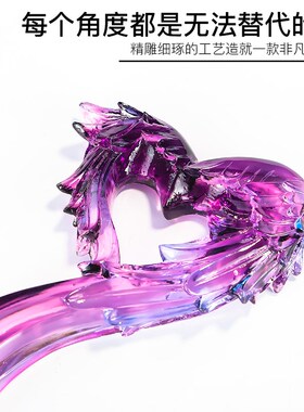 爱心翅膀琉璃水晶奖杯定制定做公益慈善疫情医生护U士逆行者纪念