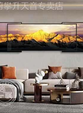 网红客厅装挂饰靠金沙山轻奢画联发壁F背景墙画晶瓷背办公画室三