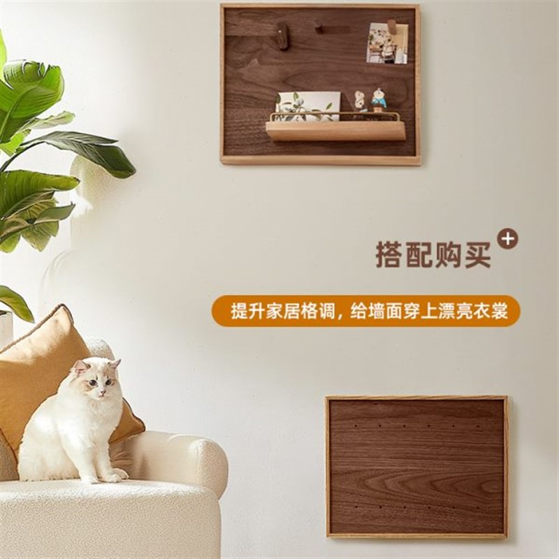 素风弱电c箱遮挡装饰光纤网络多媒体盒遮丑改造箱实木装饰画可定